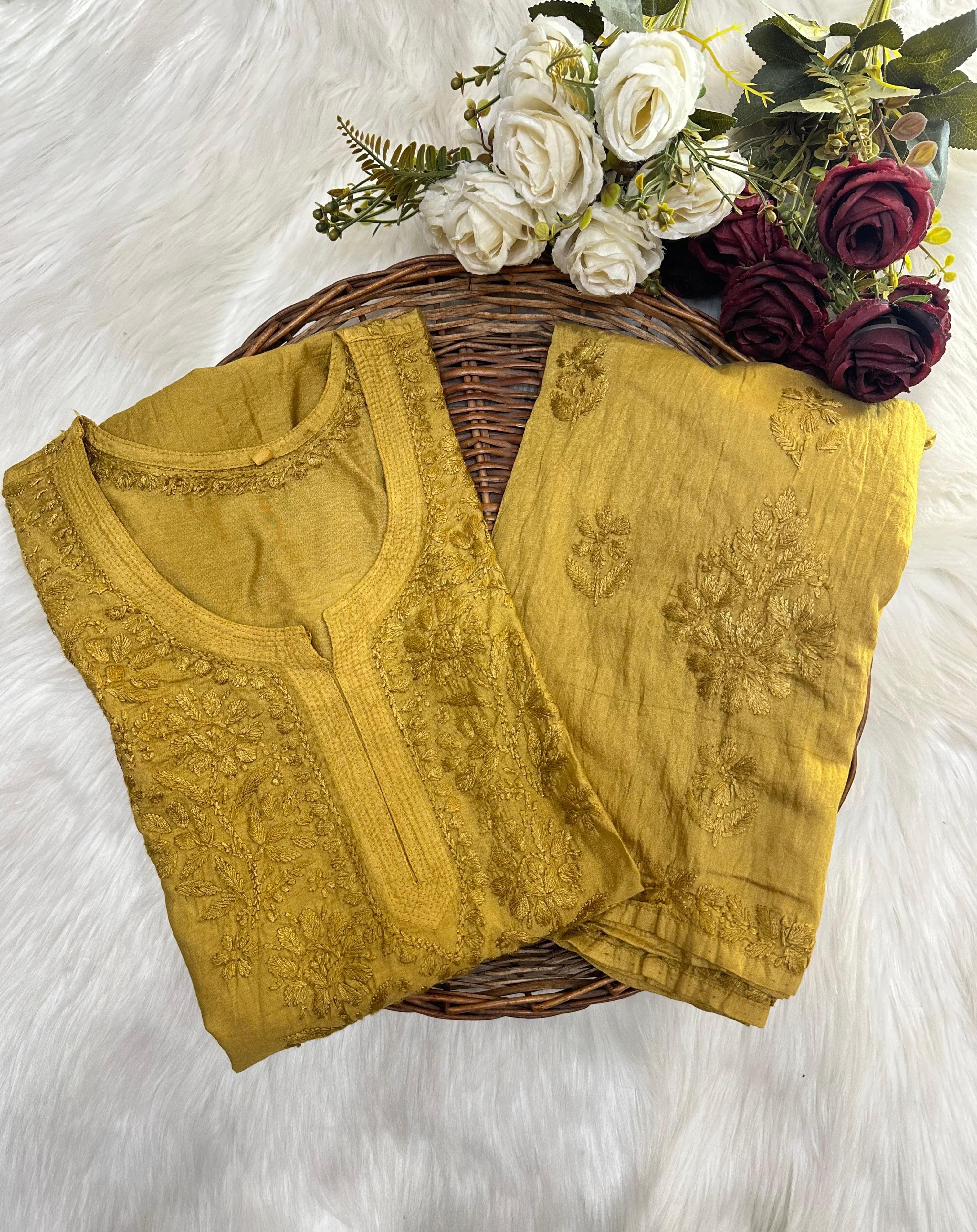 Premium Chanderi Dyed Co-ord