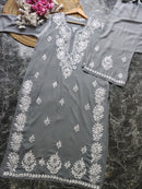 Premium Modal Crafted Chikankari set