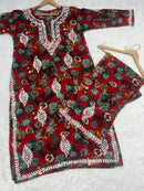 Floral Printed Big Buta Mul combo