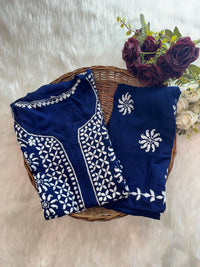 Soft & Stylish Ghaspatti Work kurta Plazzo