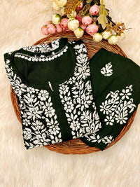 Buta embroidered Ghaspatti Kurta and plazzo