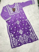 Soft Maslin Trendy Handcrafted kurta
