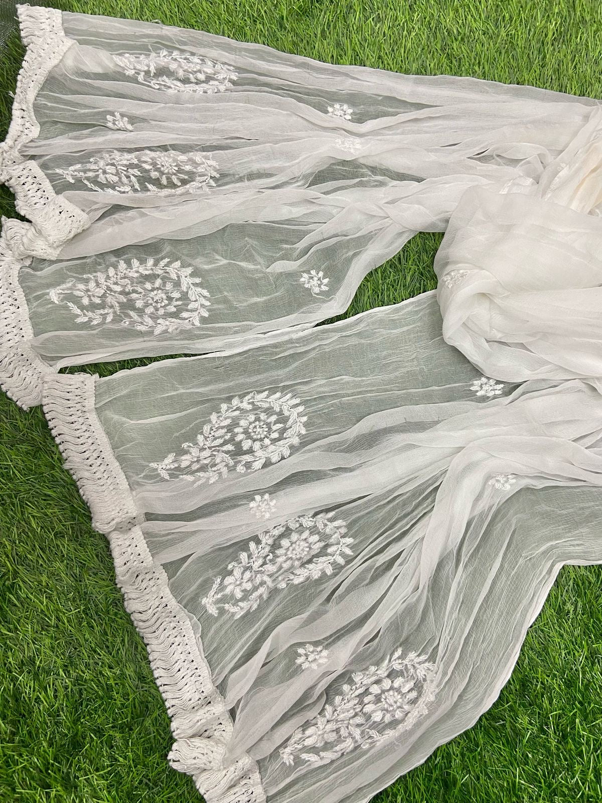 Chiffon Heavy Embroidery dupatta 2.25mtr