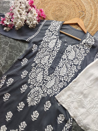 Heavy Modal Pure Work Embroidery Kurta