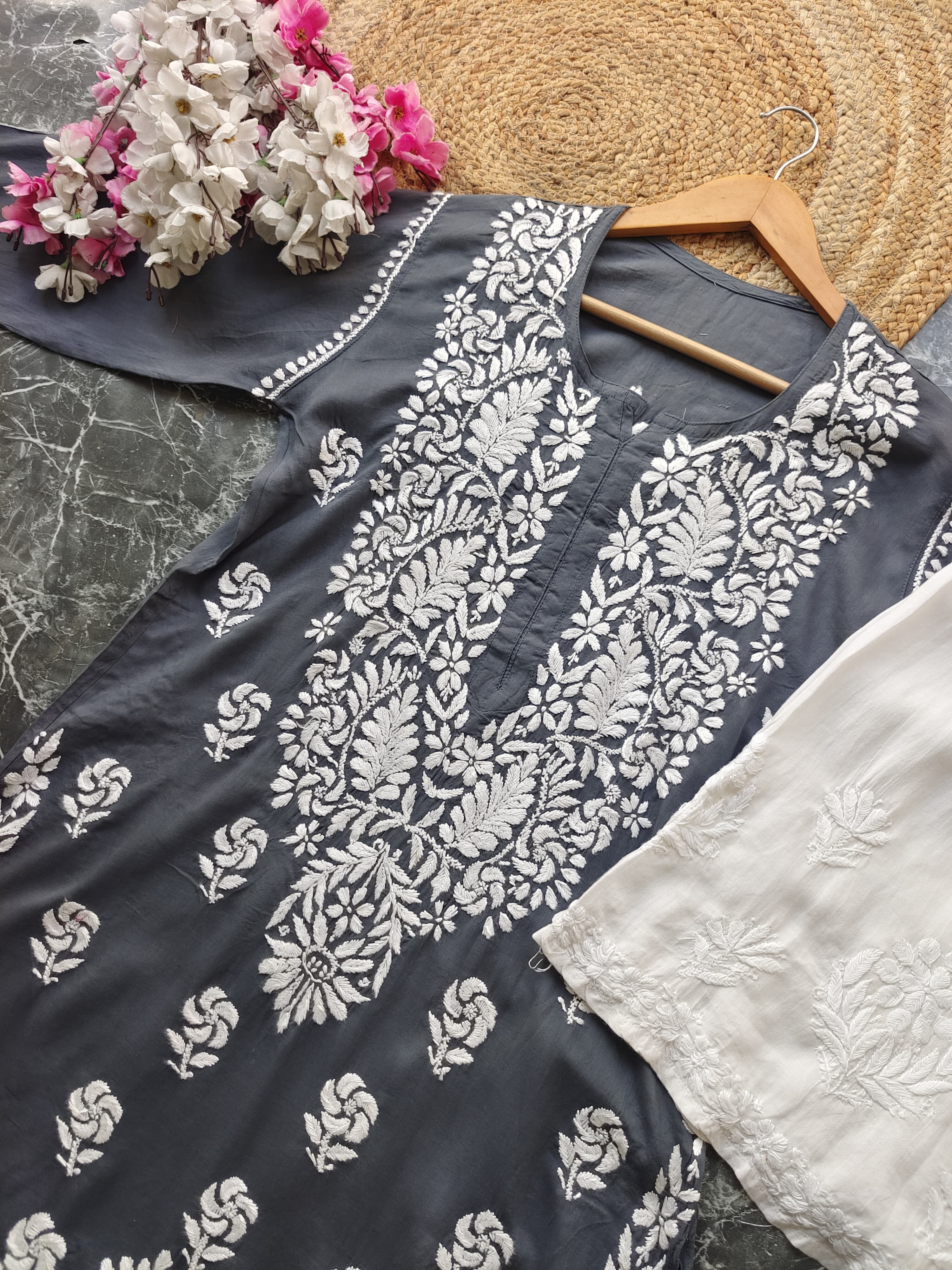 Heavy Modal Pure Work Embroidery Kurta