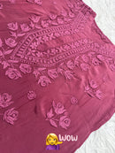 Pure 3d Work Creepe Heavy Designer Kurta