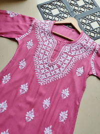 Long soft Regular Chikankari Kurtis
