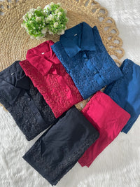 Tone To Tone Rayon Co-ord Shirt With Pant