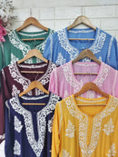 Soft Modal Cotton Heavy Buta handworked kurta