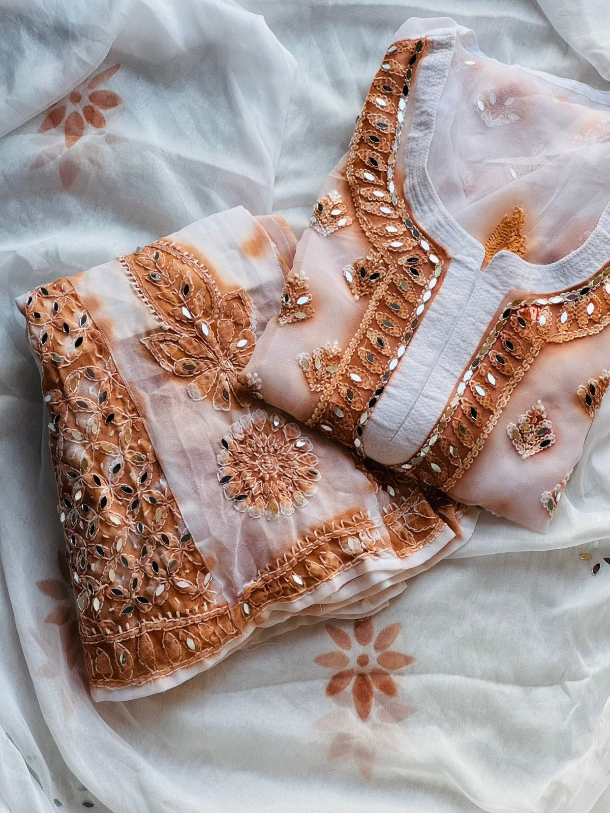 All New Spray printed Mirror 4pc Set Namrata special