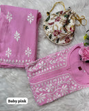 Heavy Handwork Kurti Combo with potli