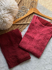 Rangrez Handcraft Embroidered Pastel’s Shades Kurti + Plazzo