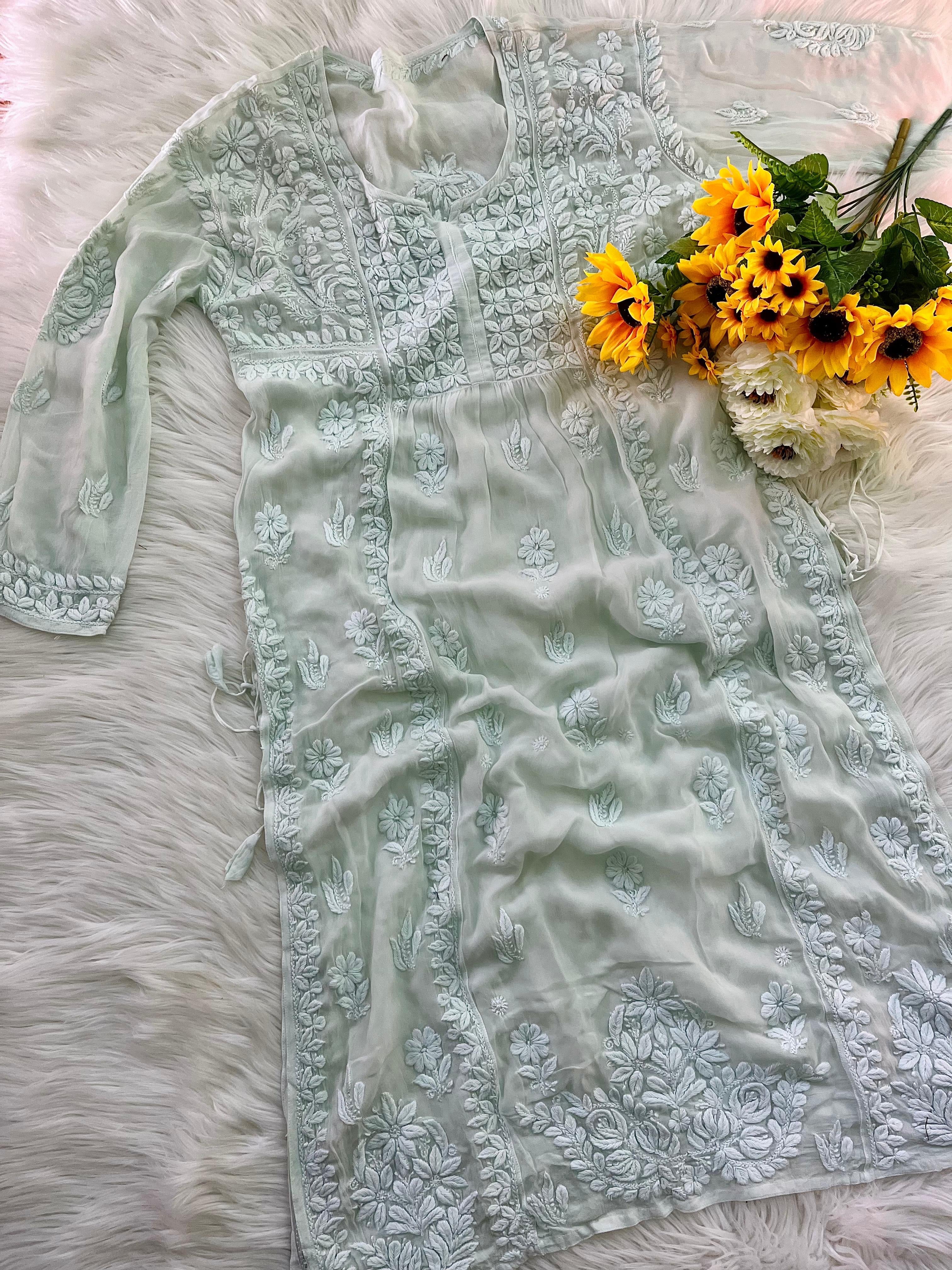 Viscose Grace With Dori 3d Work Kurta