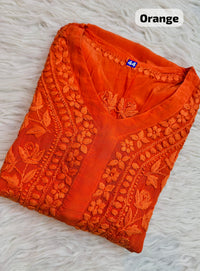 Pure 3d Work Creepe Heavy Designer Kurta