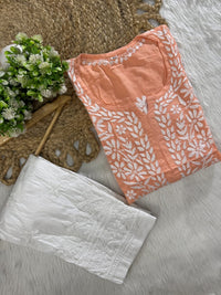 Rayon Long Chikan Kurtas