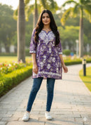 Mul Short Printed Designer