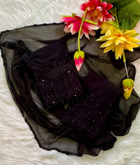 Zoya Handmade with Muqaish Soft 3pc Rayon Set