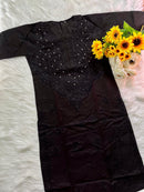 Zoya Butter touch cotton soft Muqaish Sqaure Neck