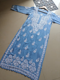 Modal Heavy work Iddat Chikankari Kurta