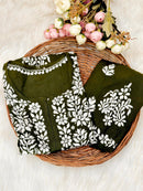 Buta embroidered Ghaspatti Kurta and plazzo