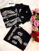 Modal Cotton Fine Embroidery Work Stylish Shirt Pant