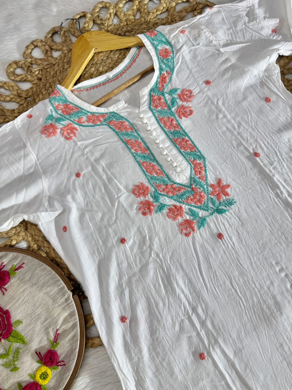 Dual Thread Rayon kurta with Plazzo
