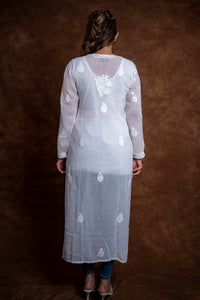 Beautiful ombre dual shade n viscose mukaish kurti