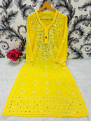 Heavy Gala Daman Mirror Kurta with inner