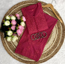 Lace Design Ghaspatti 3d worked chikankari