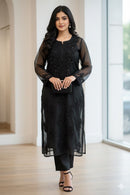 Organza 3pc Muqaish Luxury Handmade Set