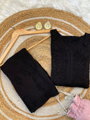 Heavy Work Soft Dyeable modal Plazzo set