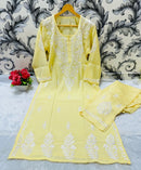 Small Sizes Modal Silk Kurta And Plazzo