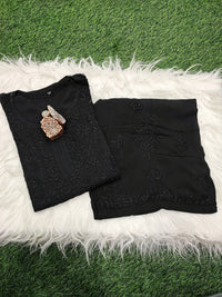 Anaya Rangin Chikankari 3d Work Handworked Set