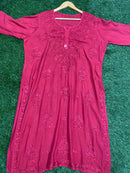 Plus Size Heavy work Soft Silky Rayon  kurta