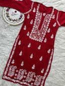 Zara Modal Cotton Embroidery Daman Combo