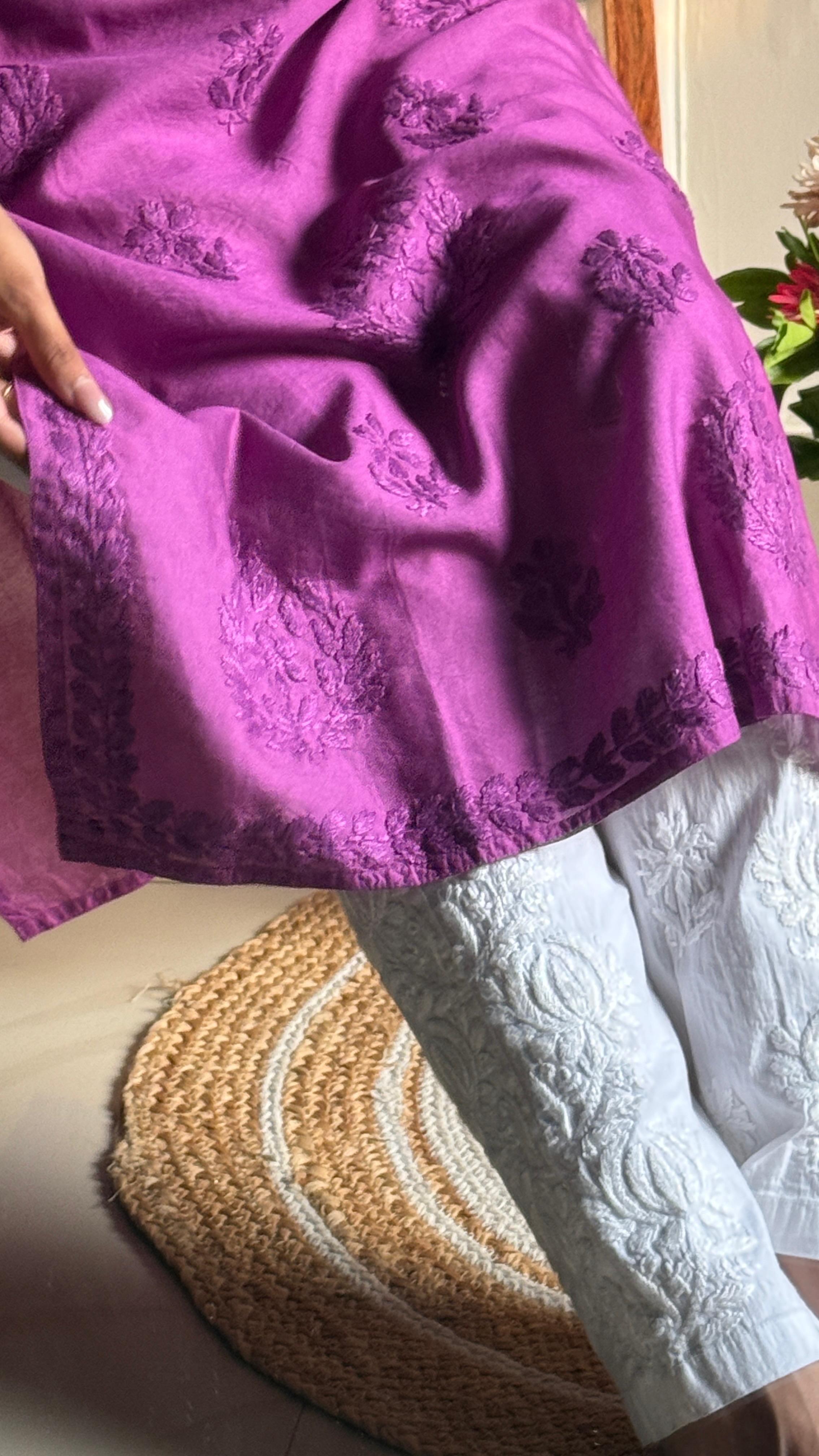 Lightweight Butter soft Chanderi silk Dyed Kurtis