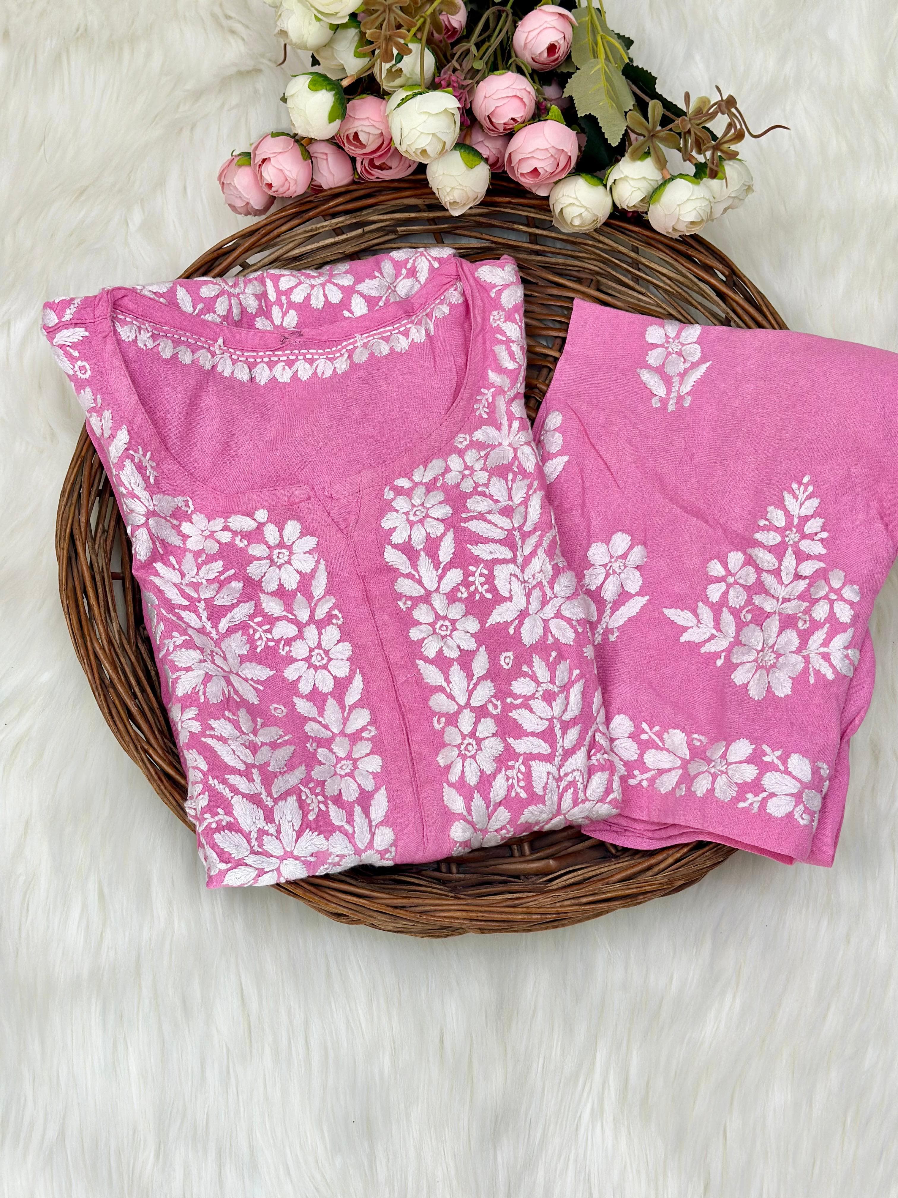 Buta embroidered Ghaspatti Kurta and plazzo