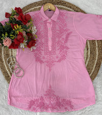 Anchor thread 3d Short Modal top With Dhoti combo