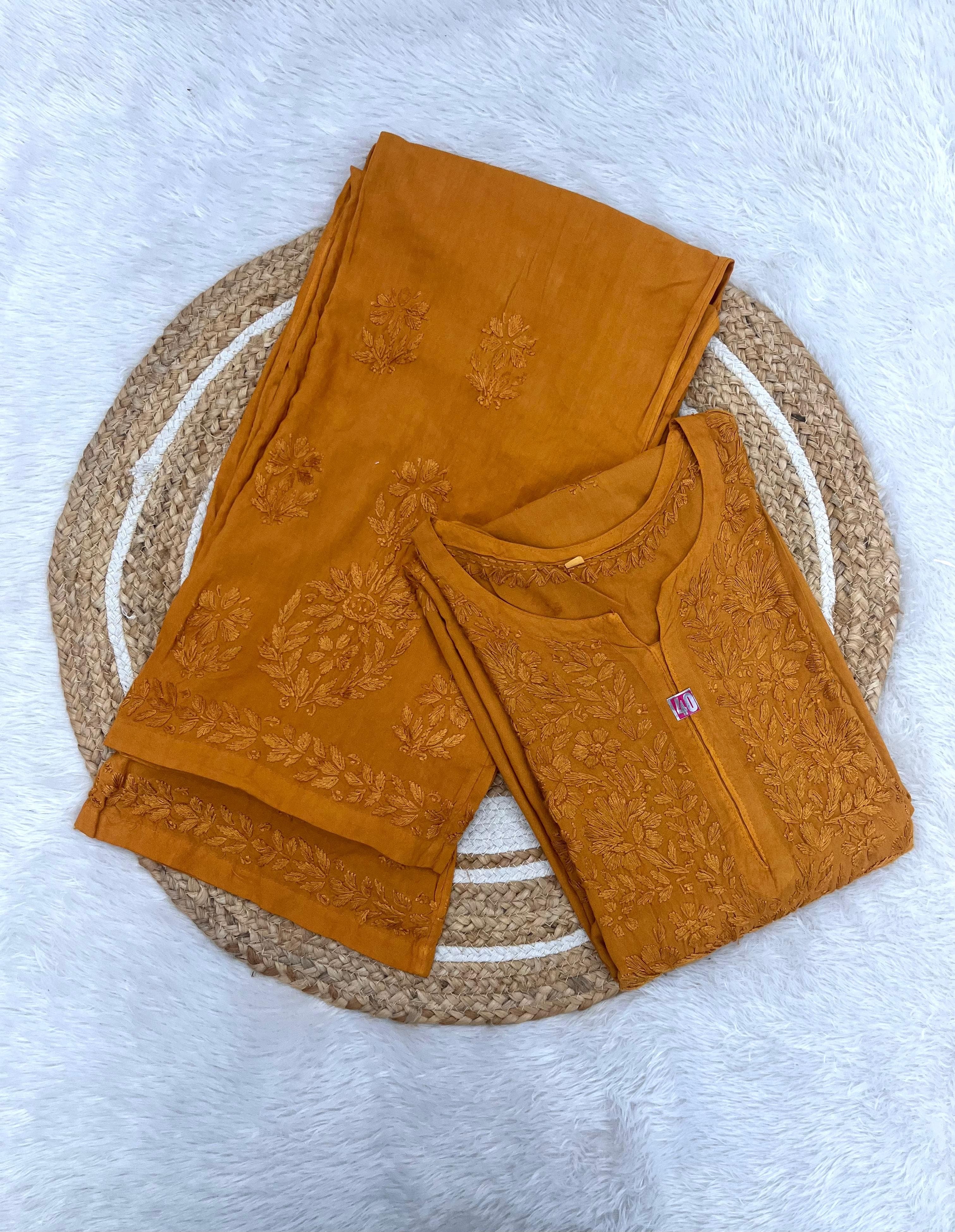 Rangrez Dark Shades Rayon Dyed Kurta Plazzo