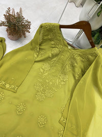 Zara Georgette Heavy Embroidery 3d Suit Set