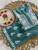 Modal Cotton Plazzo combo Fine rich Embroidery