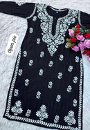 Heavy handwork Fine rich Modal soft Kurta with bottom