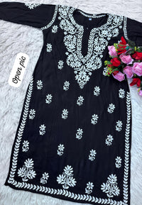 Heavy handwork Fine rich Modal soft Kurta with bottom