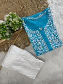 Rayon Long Chikan Kurtas