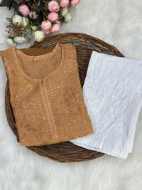 Sona Booti Chanderi Dyed Kurtis