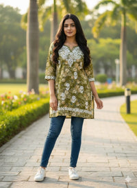 Mul Short Printed Designer