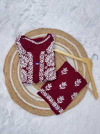 Heavy luxury embroidered Modal Cotton Set