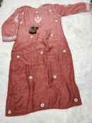 Soft Maslin Trendy Handcrafted kurta