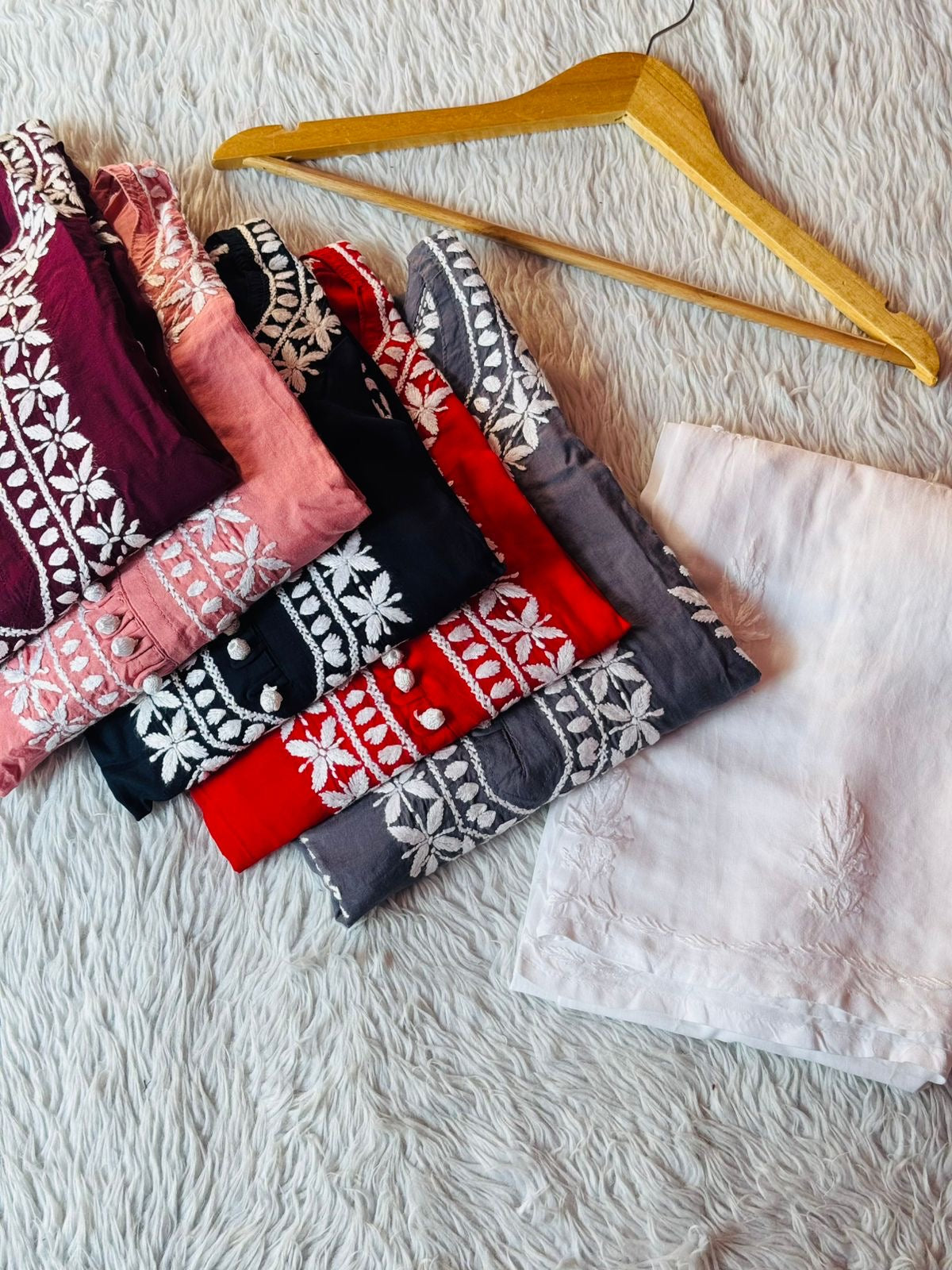 Rose Boota Modal Cotton Kurta With Plazo