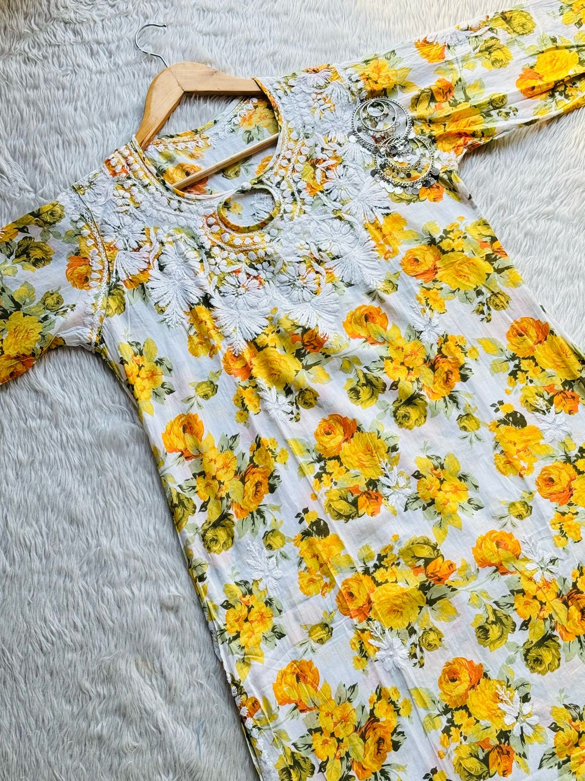 Mul printed Designer Gala buti